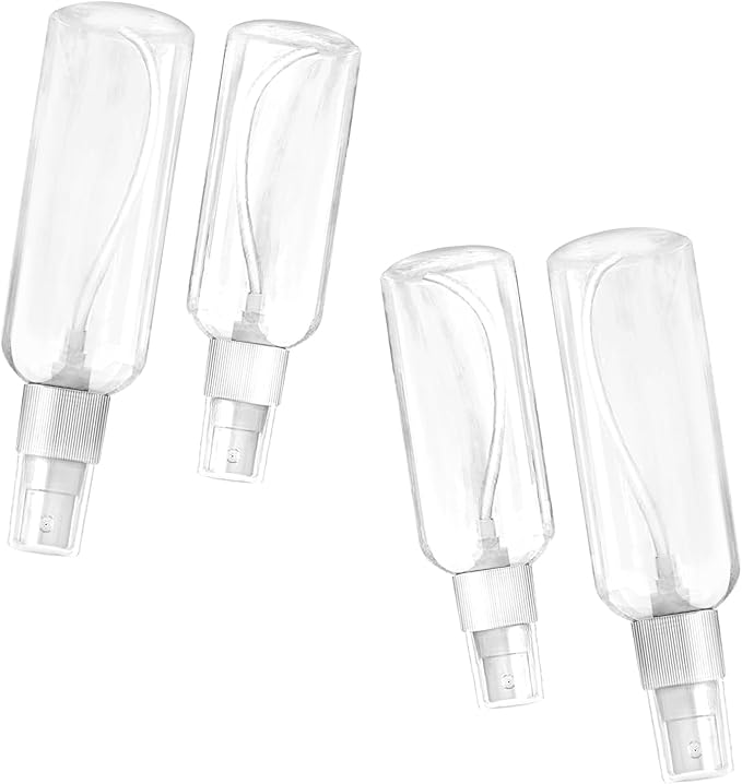 Small Spray Bottle, Spray Bottles, Clear Empty Fine Mist Plastic Mini Travel Bottle Set, Small Refillable Containers, 2 * 50ml, 2 * 100ml