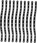 10 pcs Plastic Clothes Hanger Connector Strips for Display Hanging Strips for Clothing Stores Space Saving Hanger Connectors for Organizing Outfits and Closet Use