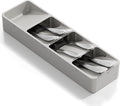 Li & Zhao Silverware Organizer for Drawer - Utensil Drawer Organizer Compact Utensil Organizer Silverware Tray Cutlery Organizer Spoon Drawer Kitchen for Kitchen, Office, Bathroom, Living room