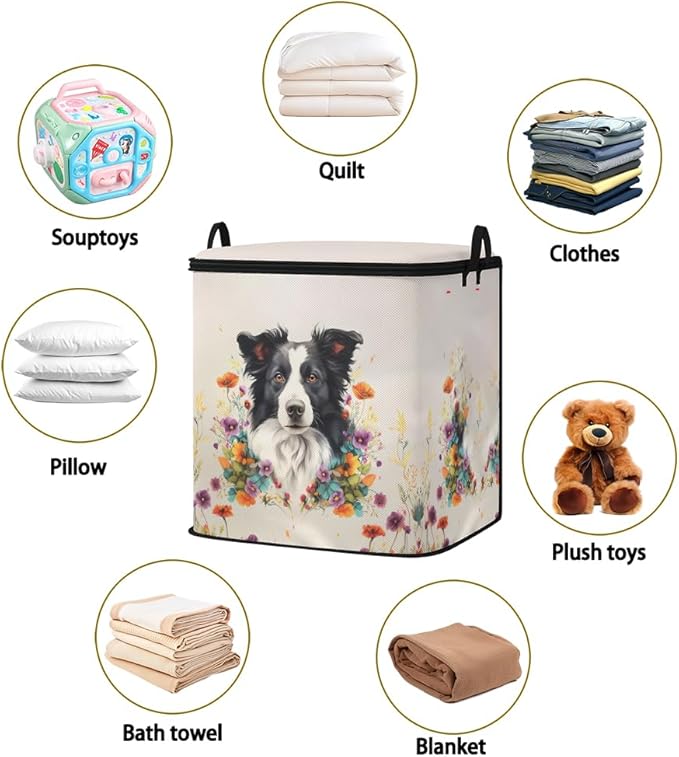 2pcs closet organizers and storage under bed,clothing blanket sweater sheet bedding comforter duvet quilt pillow toy storage bags with lids,dorm room essentials for containers 95L