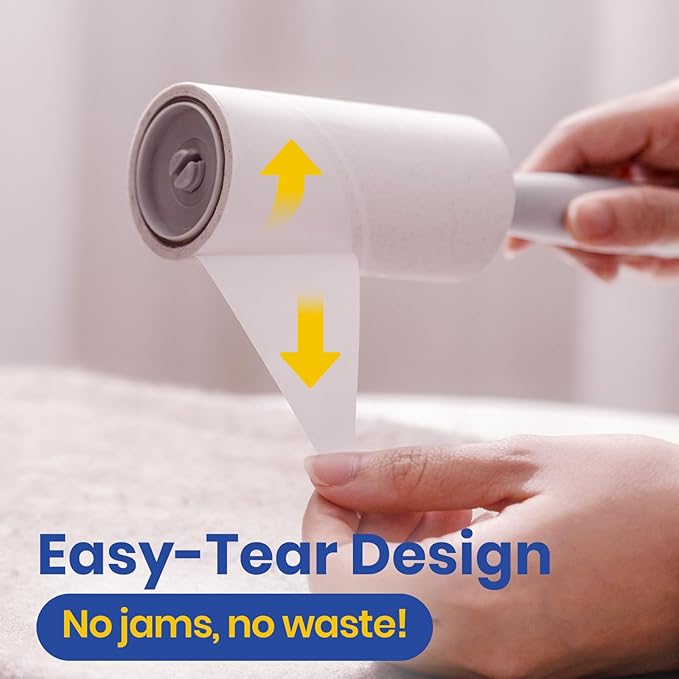 DELOMO Lint Roller 1,000 Sheets (5 Rollers + 5 Refills) - Lint Rollers for Pet Hair Extra Sticky, Mega Value Pet Hair Removal Tool for Clothes/Couch/Furniture/Car - Ideal Home Gift for Pet Owners