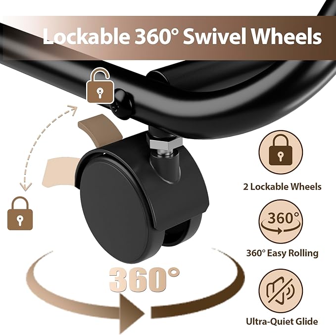 Laundry basket with Wheels 43 Gal (160L), Large & Tall Rolling Laundry Hamper, Metal Frame, Handle, and Removable Water-Resistant Bag, Suitable for Laundry Room, Bedroom (Black)
