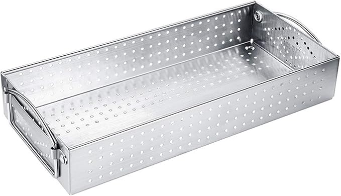 Large Mesh Cutlery Tray- 304 Stainless Steel Kitchen Utensil Drawer Organizer/Silverware Storage Kitchen Utensil Flatware Tray - 12.0x5.5X2.0 Inch