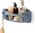 Umbra Flex Adhesive Shower Corner Shelf for Bathroom, Slate Blue
