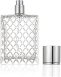 Enslz 100ml 3.4 oz Refillable Spray Perfume Bottles large cosmetic Fine Mist Atomizer Empty Portabe Clear Glass Essential Oil Container for Travel