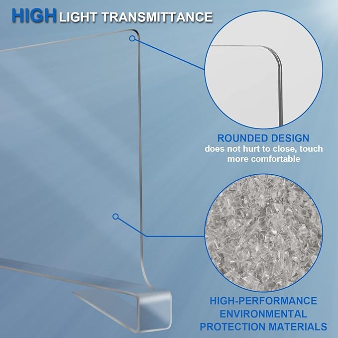 Acrylic Shelf Dividers for Closet Organization 18PCS Closet Shelf Divider Closet Dividers for Shelves Shelf Organizer for Closet Shelf Organizer for Wood Closet Separator Clear