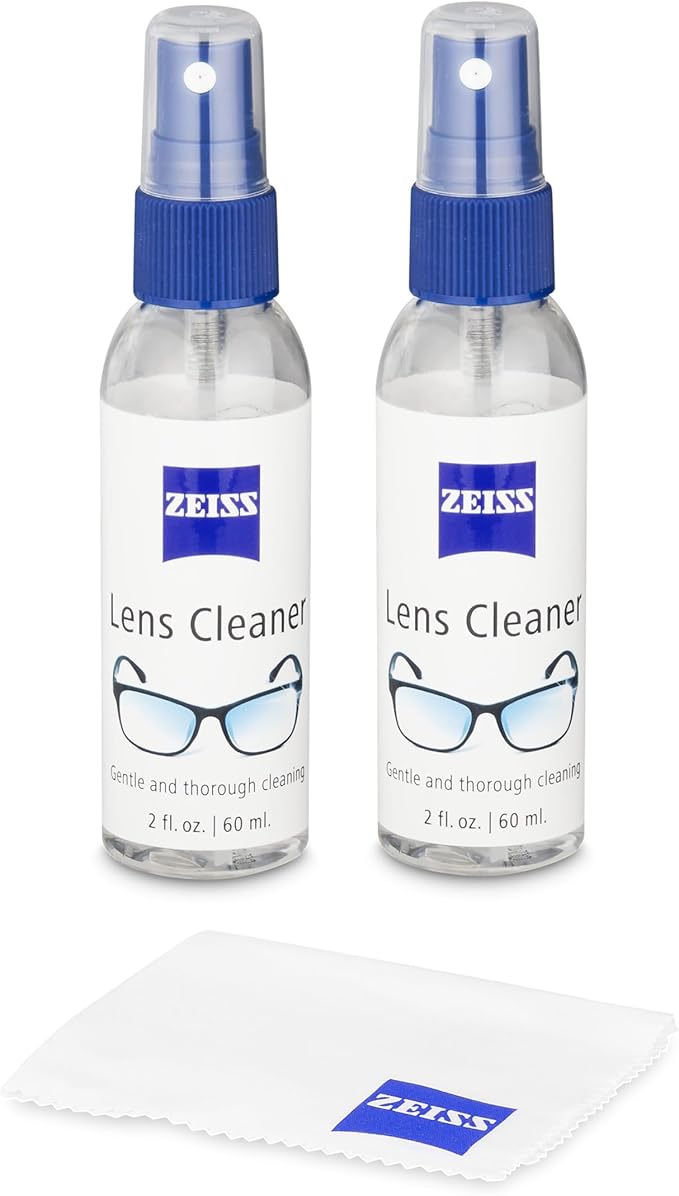 ZEISS 2oz Lens Cleaning Spray with Microfiber Cloth - Pack of 2