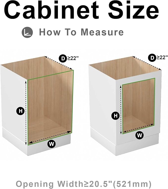 2 Tier Pull Out Pot and Pan Organizer,(20½"W x 22" D) Pull Out Cabinet Organizer for Pot Pan Lid Organization, Individual Pull Out Cabinet Organizer for 24 inch and above cabinet