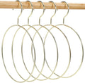 Zerodeko Round Clothes Hangers Metal Scarf Holder Creative Space-Saving Tie Rack for Home Closet Organization 10-Inch Diameter Design