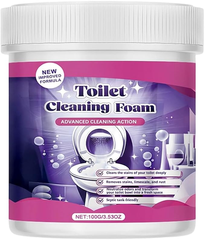 2026 New Toilet Bowl Cleaner, Toilet Cleaning Foam, Power Foaming Toilets Clean, Clean Foam Cleaner, Touch Free Foaming Powder – Bathroom Cleaning Powder (1PCS)