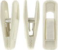 Velvet Hangers Clips - 60 Pack Pants Hanger Velvet Clips, Strong Hanger Clips - Perfect for Thin Felt Hangers (Ivory)