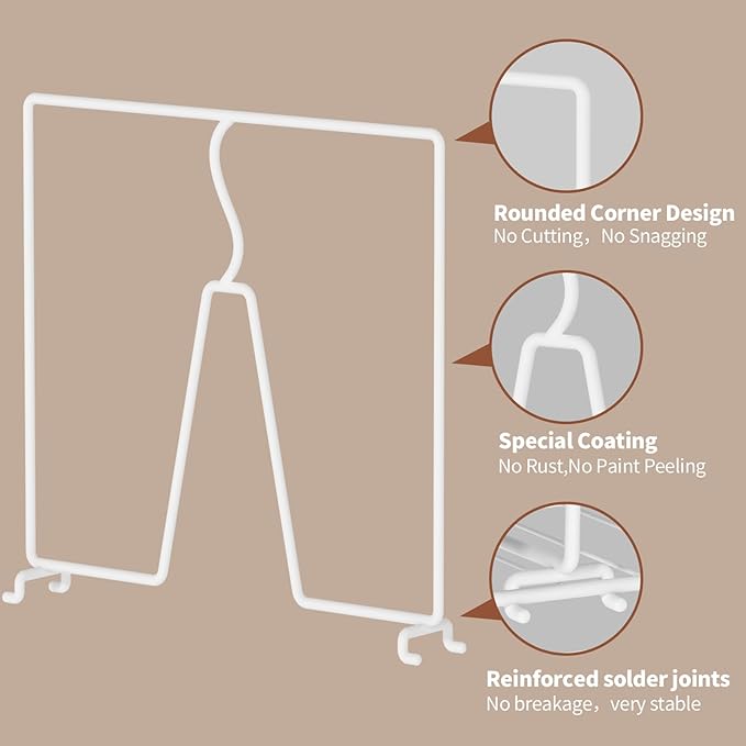 Wire Shelf Dividers for Closet: Tall 8 Pack 12-Inch Deep Adjustable Organizer for Shelves,Metal Rack Separator for Clothes, Purses & Bags，No Tool