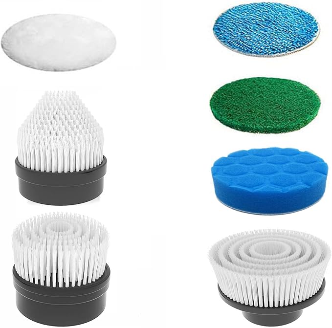 MGLSDeet Bathroom Scrubber 7Pcs Replacement Brush Heads Kit, for ANS8050/8052