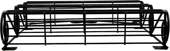 FitWell Scroll Wall Mount Spice Rack, 3-Tier, Traditional Spice Rack Cabinet & Kitchen, Beauty & Nail Polish Organizer for Bathroom, Scroll Wall-Mounted (Black)