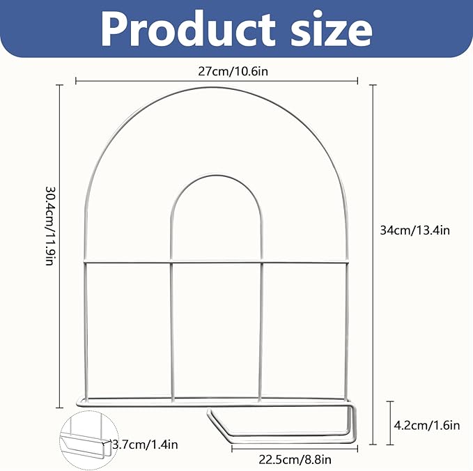 4-Pack 12" Tall Shelf Dividers - Closet Shelf Organizer - Easy to Install - No Tool - White PE Coating Steel
