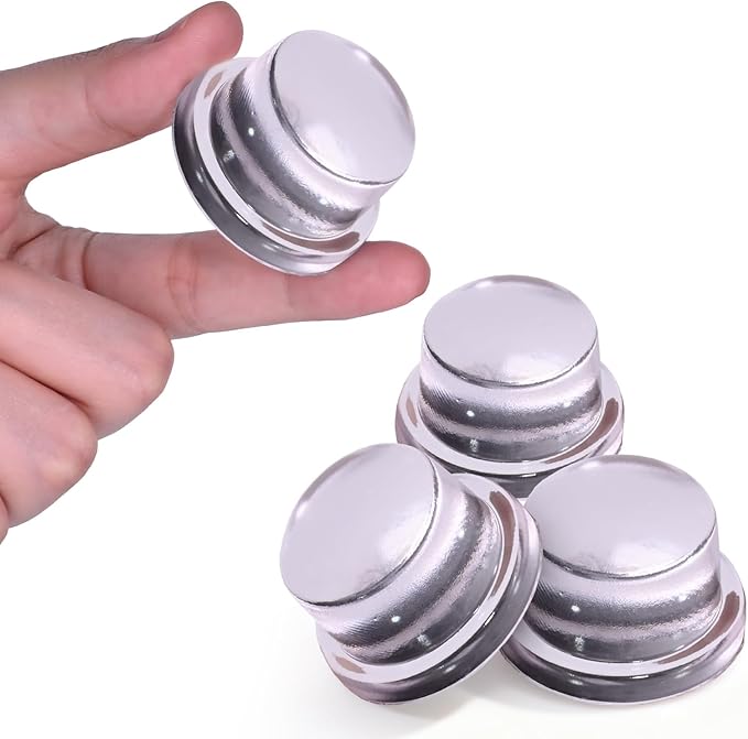 Upgraded Door Bumper 1.5" Clear Silicone | Self-Adhesive Door Knob Wall Protector |Large Rubber Door Stops for Wall Protection & Noise Reduction | 4 Pack