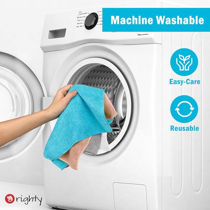 Orighty Microfiber Cleaning Cloth, 150 Pack Microfiber Towels for Cars, Highly Absorbent Car Cleaning Supplies, Lint Free Cloths Clean Rags for Car Care, House, Kitchen, 12x11 inch