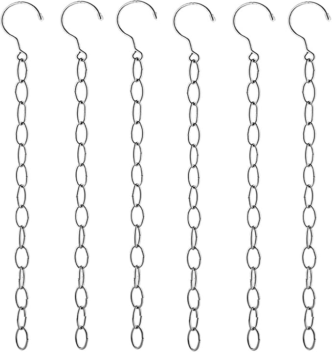 LERTREE 50cm Space Saving Hanger Chains Stainless Steel Closet Hanger Organizer Magic Chains for Home and Office (6)