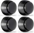 4PCS Door Stopper Wall Protector with Silicone Head, Aluminum Door Knob Wall Protector, Spring Shock Absorption Technology, 1.65" Door Stoppers for Wall, Adhesive Installation or with Screw
