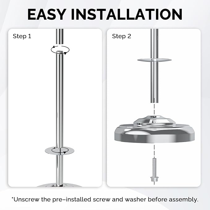 WZKALY Freestanding Toilet Paper Holder Stand with Storage – Holds 4 Extra Rolls – Chrome Toilet Paper Holder for Bathroom – Sturdy Base, Classic Retro Style, Space-Saving Bathroom Storage Organizer