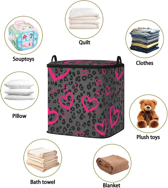 2pcs closet organizers and storage under bed,clothing blanket sweater sheet bedding comforter duvet quilt pillow toy storage bags with lids,dorm room essentials for containers 95L