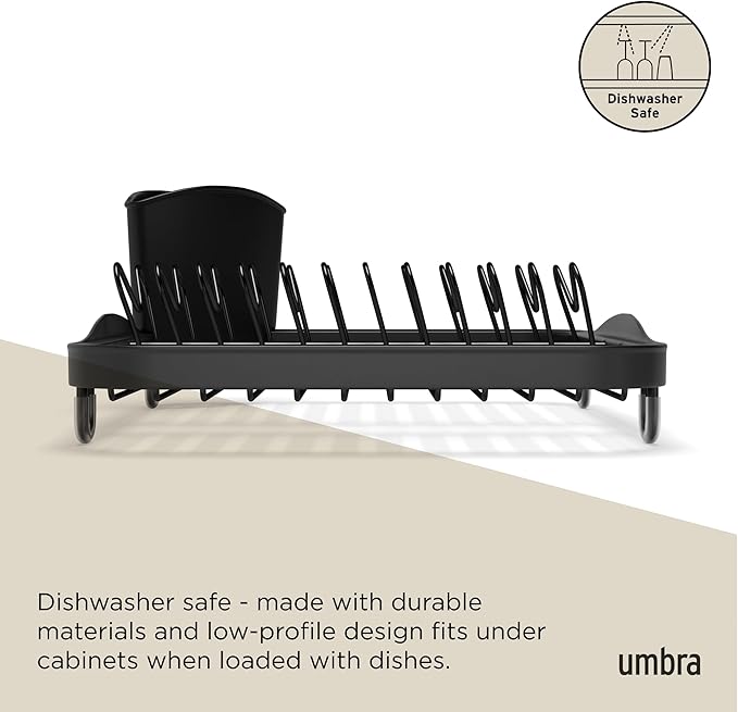 Umbra SINKIN Dish Rack Black