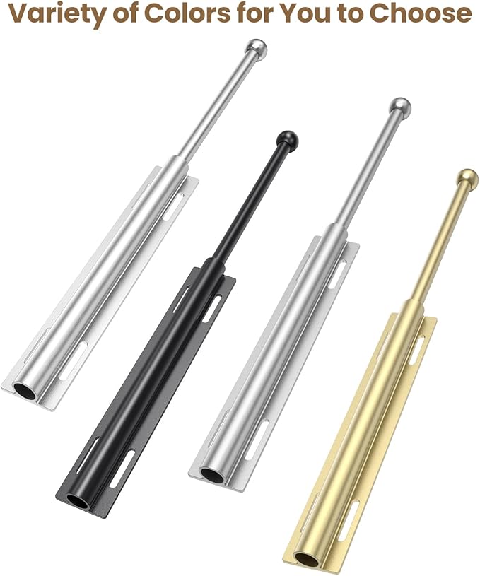 16.5" Valet Rod for Closet Pull Out, Retractable Slide Out Valet Rod Closet Organization, Aluminum Valet Clothing Hanger Rods Perfect for Suits, Freshly Pressed Clothes, Polished Chrome