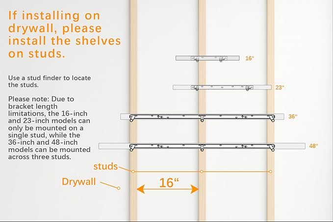 BAYKA Grey Floating Shelves for Wall, Wall Mounted Rustic Wood Shelves for Bathroom, Bedroom, Living Room, Kitchen,Small Hanging Shelf for Books/Storage/Room Decor (Set of 3, 15.7in)