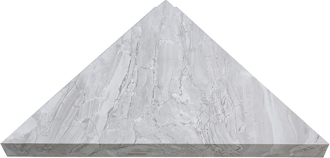 Palisade Vinyl Waterproof Corner Shower Shelf in Iced Pewter/Urban Fjord