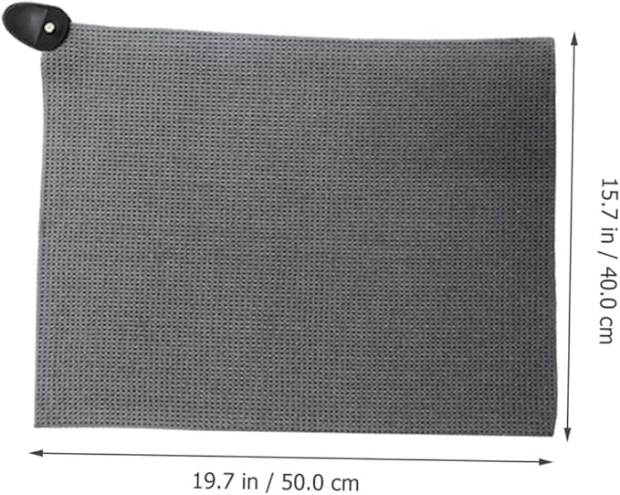Angoily Golf Ball Towel Magnetic Microfiber Quick-Dry Sports Towel with Buckle Portable Professional Golf Cleaning Cloth