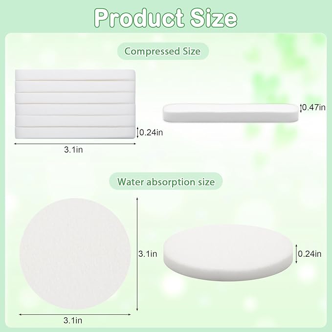 84 Pcs Facial Sponge Compressed, Luxiv Face Cleansing Sponges for Estheticians Compressed Makeup Sponge Round Wash Face Sponges for Women Compress Exfoliating Removal (White)