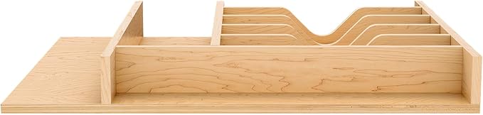 Rev-A-Shelf Natural Maple Right Size Utensil Insert Home Storage Kitchen Organizer 8 Compartment Drawer Accessory, 16-1/4" x 19-1/2", 4WCT-21SH-1