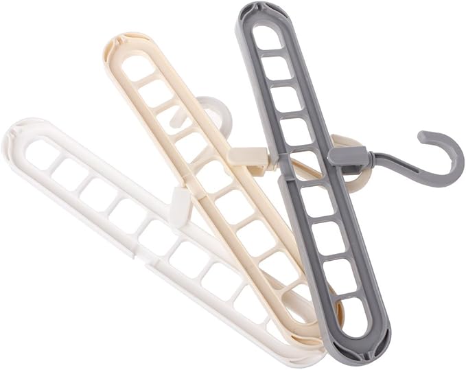 Space Saving Clothes Hanger with Hook Cabinet 360 Rotation