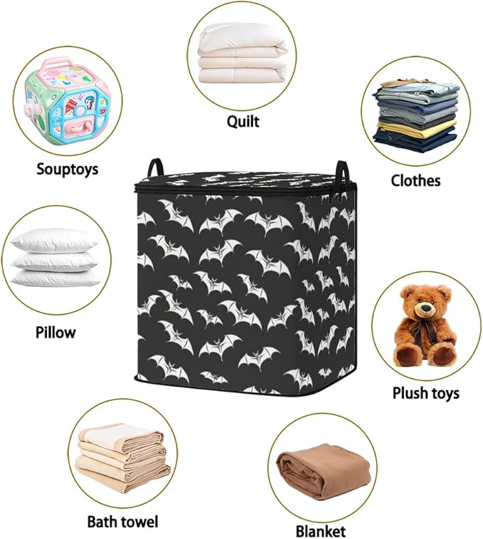 2pcs closet organizers and storage under bed,clothing blanket sweater sheet bedding comforter duvet quilt pillow toy storage bags with lids,dorm room essentials for containers 95L
