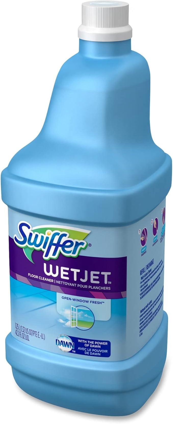 Swiffer FBA_23679CT WetJet Multi Purpose Solution 42.31.25 ozliter, Multicolor, Open Window Fresh Scent, 42.2 Fl Oz