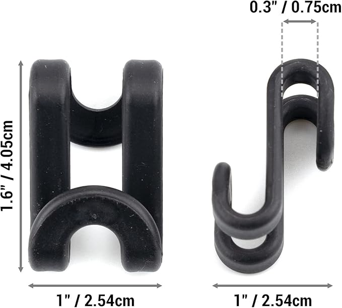 60 Pack S Shape Clothes Hanger Connector Hooks Hanger Extender Clips Mini Space Saver Hanger Clothes Hanger Extender Connector Hook Space Saving Cascading Hanger Organizer Hanger Connection Hook Black