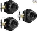 Haidms Black Door Knobs Interior, Privacy Interior Door knobs, Matte Black Indoor Doorknobs for Bedroom or Bathroom (3 Pack)