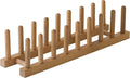 Lipper International 887 Bamboo Wood Plate Rack and Pot Lid Holder, 15-3/8" x 4-3/8" x 4"