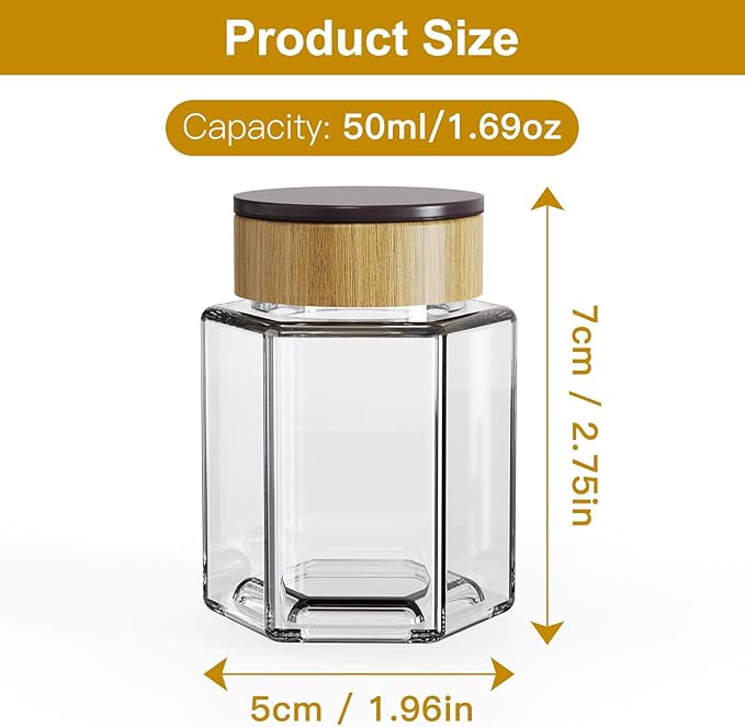 set of 12 magnetic glass spice tins with 180 seasoning label stickers