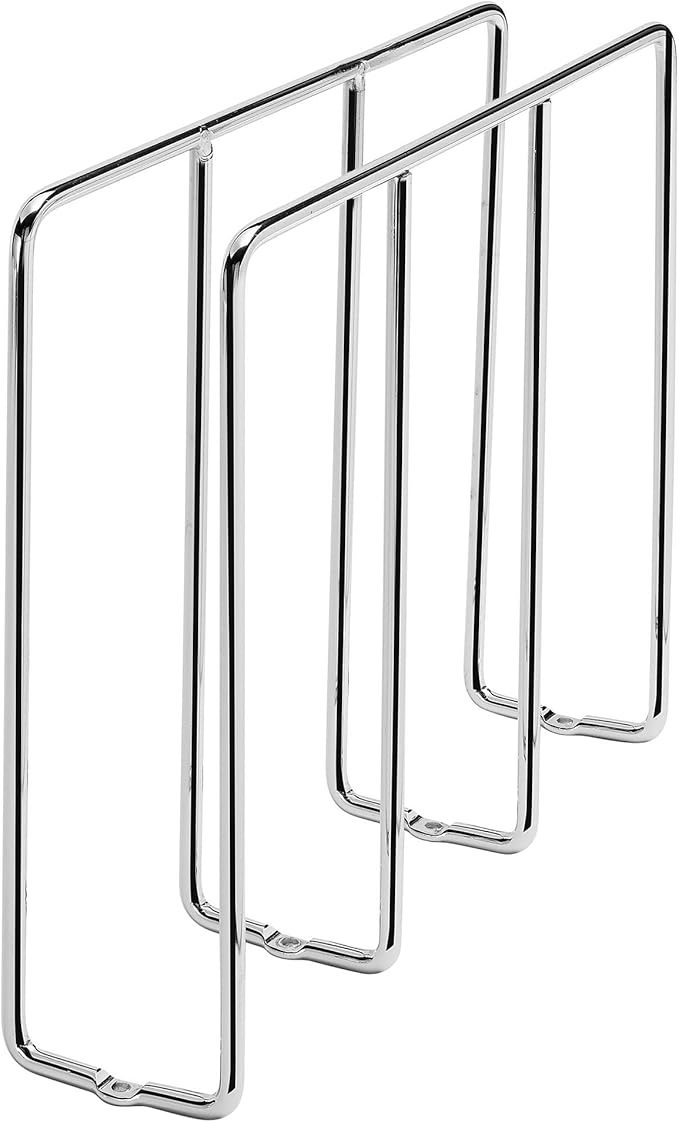 Rev-A-Shelf U-Shaped Wire Tray Divider, Baking & Cookie Sheet Organizer for Wall or Base Kitchen Cabinets with 3.25" Face Opening, Chrome, 596-10CR-52