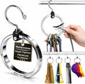 Rolly Hanger® Closet Space Saver – Premium Rotating Aluminum Organizer for Belts, Ties, Hats & Handbags – Heavy Duty 360° Swivel – Declutter & Maximize Storage (1 Pack)