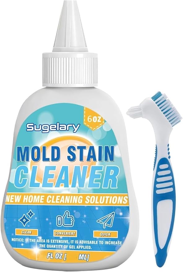 Mold Stain Cleaner Gel, Washing Machine Cleaner for Front Loader Seal, Household Remover Gel for Bathroom Grout, Sink, Shower, Caulk, Front Load Washer Cleaning Solution-8 fl oz