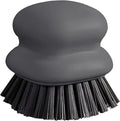Dish Brush with Handle, Kitchen Scrub Brushes for Cleaning, Dish Scrubber with Nylon bristles for Sink, Pots, Pans(1Pack Grey Nylon bristles)