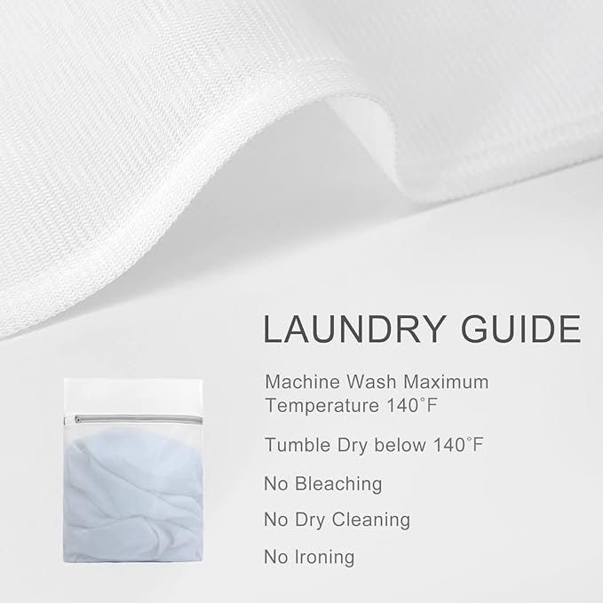 Muchfun 3Pcs Durable Fine Mesh Laundry Bags for Delicates (1Large, 2Medium, 1Small)