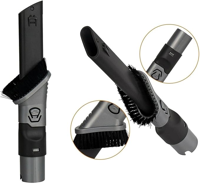 BuyParts 2-in-1 Dusting Brush Crevice Tool Compatible with Shark NV680, NV800, UV700, UV810, ZV700C Series