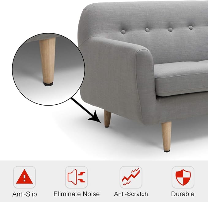 Yelanon Non Slip Furniture Pads -16pcs 2" Grippers Hardwood Floors Non Skid for Furniture Legs,Self Adhesive Rubber Furniture Feet， Anti Slide Furniture Floors Protectors for Keep Couch Stoppers