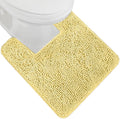 GORILLA GRIP Bath Rug Mat, Thick Soft Absorbent Chenille, Rubber Backing Quick Dry Microfiber Mats, Machine Washable Rugs for Shower Floor, Bathroom Runner Bathmat Accessories Décor, Contour, Yellow