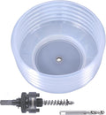 Universal Hole Saw Dust Bowl Large - Semi-Transparent Design, Ideal for Recessed Light Installations