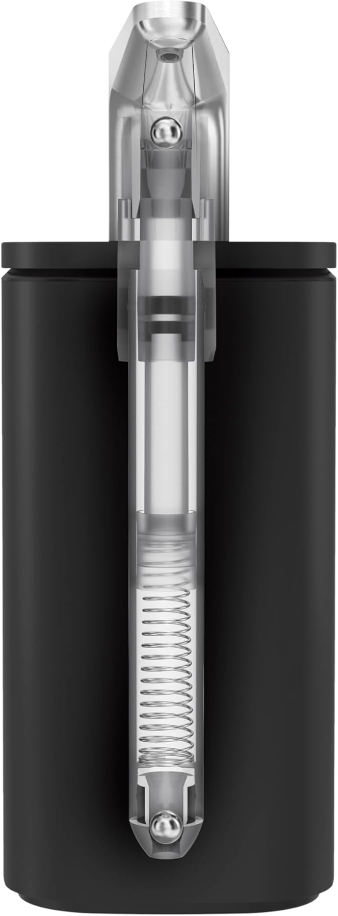 simplehuman 10 oz. Pulse Pump, Liquid Soap Dispenser, Drip Free Hand Soap Pump, Black Stainless Steel