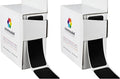 ChromaLabel 1 x 3 Inch All Purpose Permanent Color Code Rectangle Labels, 250 Labels per Dispenser Box, Black (Pack of 2)